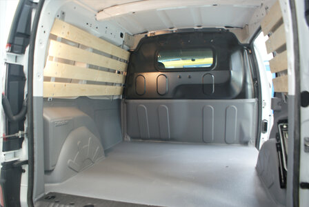 Turbo Liner behandeling half hoog met lat-om-lat - Fiat Doblo L2H2 enkele cabine / enkel lucht voor