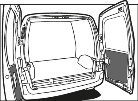 Turbo Liner achterdeurpanelen onder - Bestelauto&#039;s / Kleine Bestelwagens