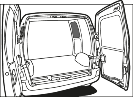 Turbo Liner schuifdeurpaneel boven - Bestelauto&#039;s / Kleine Bestelwagens