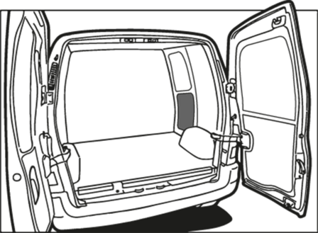 Turbo Liner schuifdeurpaneel onder - Bestelauto&#039;s / Kleine Bestelwagens