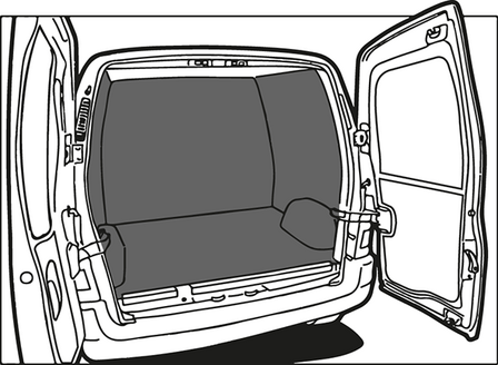 Turbo Liner behandeling hoog - Renault Kangoo Express L1H1 enkele cabine / enkel lucht voor