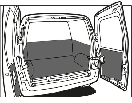 Turbo Liner behandeling half hoog - Opel Vivaro L1H1 enkele cabine (14-) enkel lucht voor