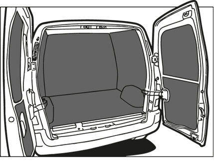 Turbo Liner behandeling hoog - Opel Vivaro L1H1 enkele cabine (14-) enkel lucht voor