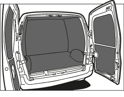 Turbo Liner behandeling volledig - Opel Vivaro L2H1 enkele cabine (14-) enkel lucht voor