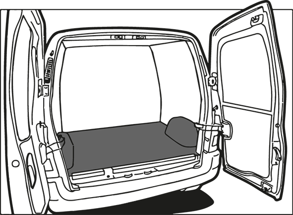Turbo Liner behandeling laag - Opel Vivaro L1H1 dubbel cabine / enkel lucht voor