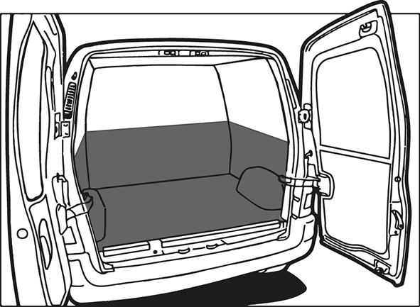 Turbo Liner behandeling half hoog - Fiat Ducato L4H2 dubbel cabine / enkel lucht voor