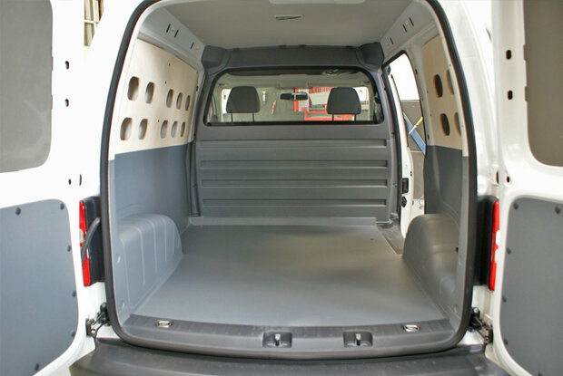 Turbo Liner behandeling half hoog met sleufgaten wanden - Ford Transit Custom L1H1 enkele cabine / enkel lucht voor