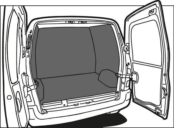Turbo Liner behandeling hoog - Peugeot Boxer L3H2 enkele cabine / enkel lucht voor