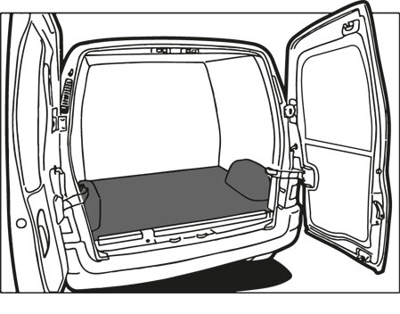 Turbo Liner behandeling laag - Opel Vivaro L2H1 enkele cabine (14-) enkel lucht voor