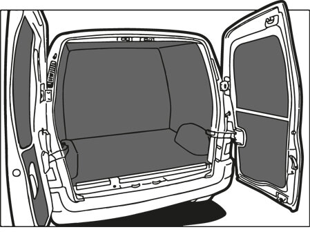 Turbo Liner behandeling volledig - Opel Vivaro L2H1 enkele cabine (14-) enkel lucht voor