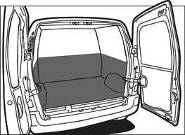 Turbo Liner behandeling half hoog - Dacia Dokker L1H1 enkele cabine / enkel lucht voor Turbo Liner behandeling half hoog - Dacia Dokker L1H1 enkele cabine / enkel lucht voor